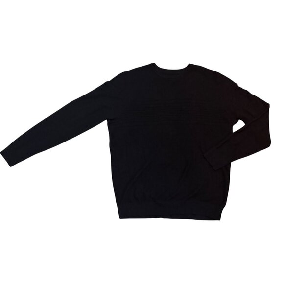 Shaquille O’Neal XLG Black Sweater Mens XL Tall Crewneck Long Sleeve Knit NWOT - Picture 2 of 6